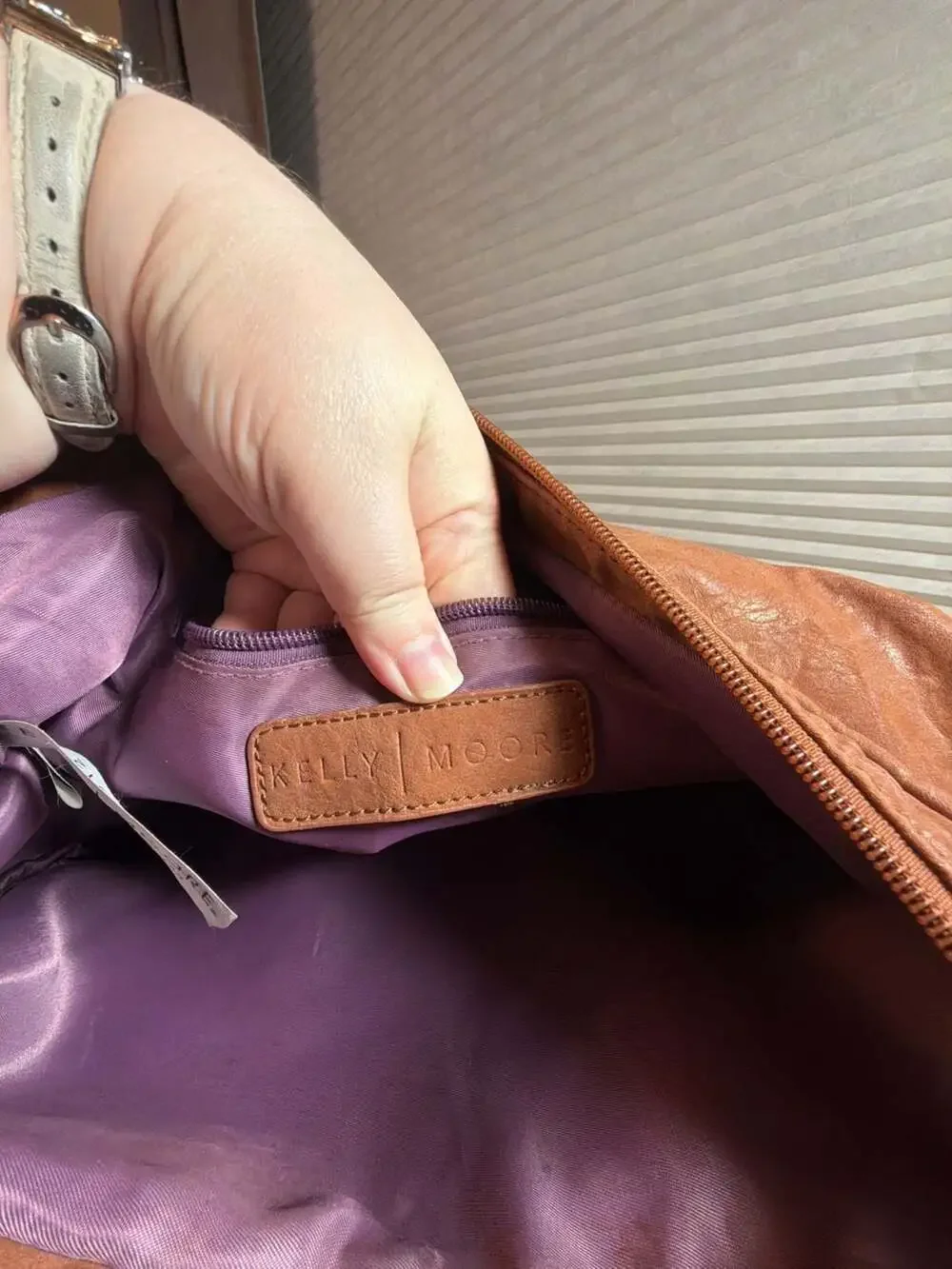 Kelly Moore Hobo Camera Bag Walnut Brown Leather